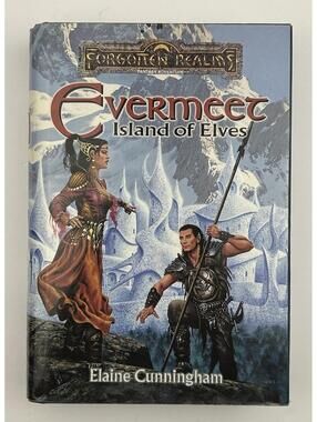 Forgotten Realms Evermeet Island of Elves Elaine Cunningham HC 1st Print   BK4